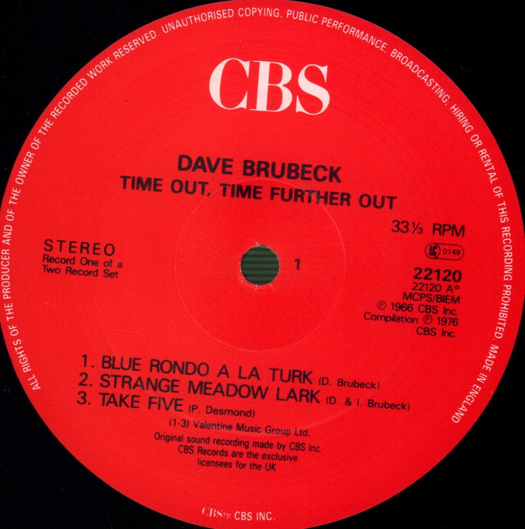 Dave Brubeck Quartet - Time Out / Time Further Out - Double Lp