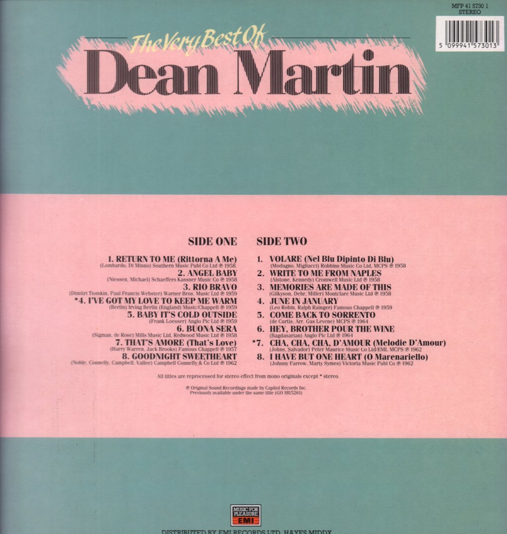 Dean Martin - Very Best Of - Lp