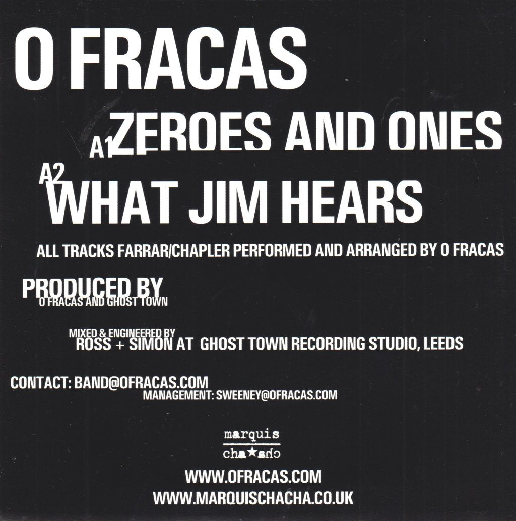 O Fracas - Zeroes And Ones - 7 Inch