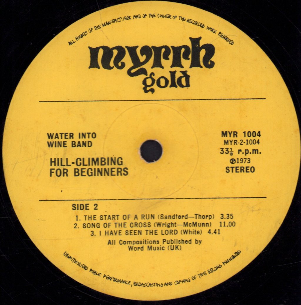 Water Into Wine Band - Hill Climbing For Beginners - Lp