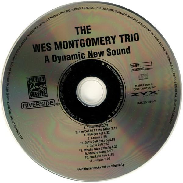 Wes Montgomery Trio - A Dynamic New Sound: Guitar/Organ/Drums - Cd