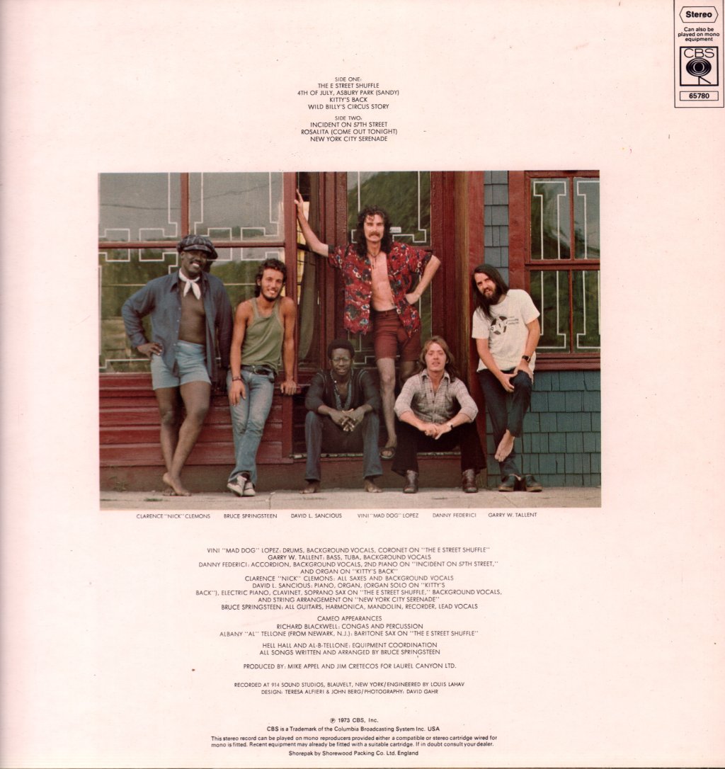 Bruce Springsteen - Wild The Innocent And The E Street Shuffle - Lp