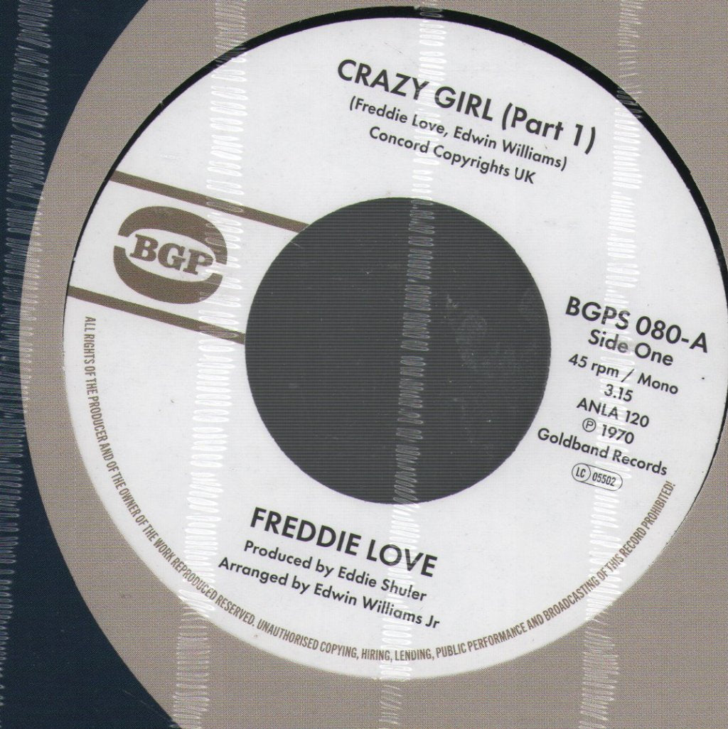 Freddie Love - Crazy Girl (Part 1) - 7 Inch