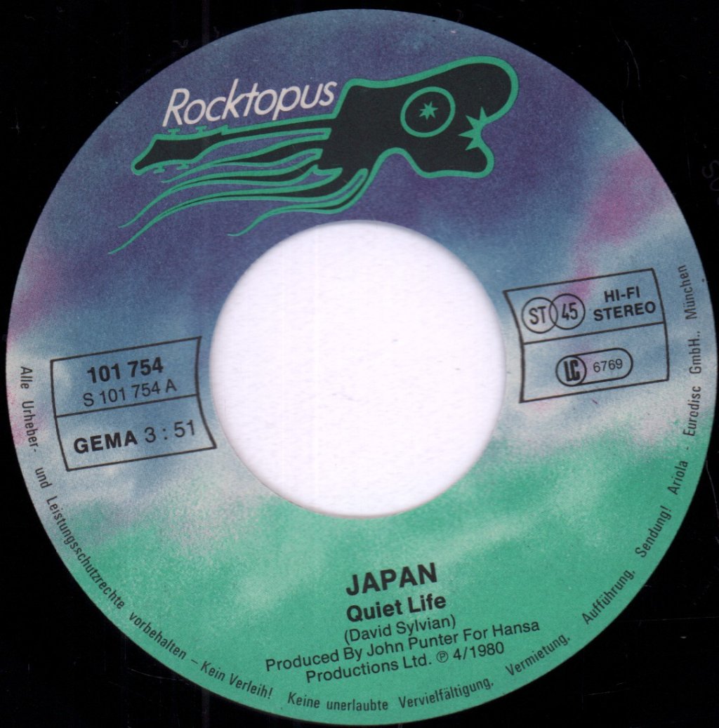 Japan - Quiet Life - 7 Inch