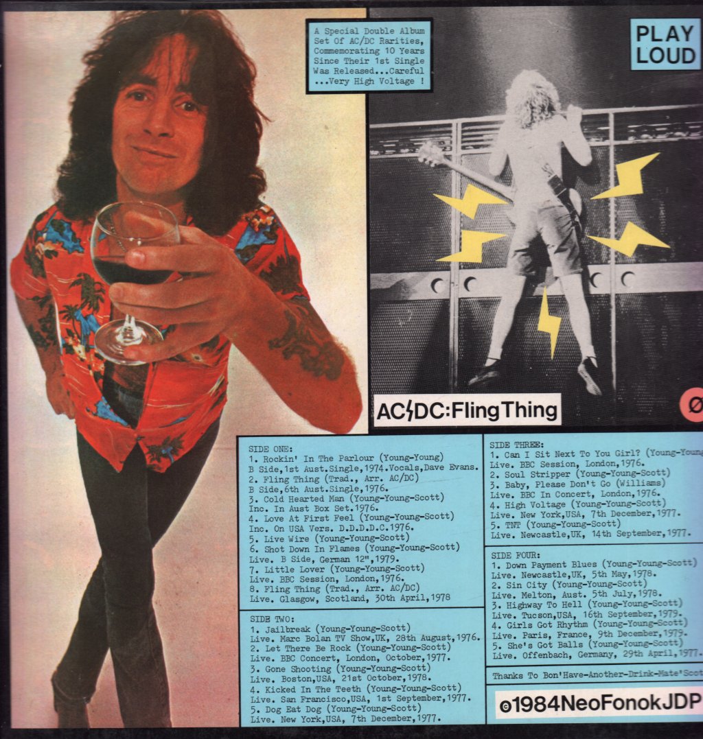 AC/DC - Fling Thing - Double Lp