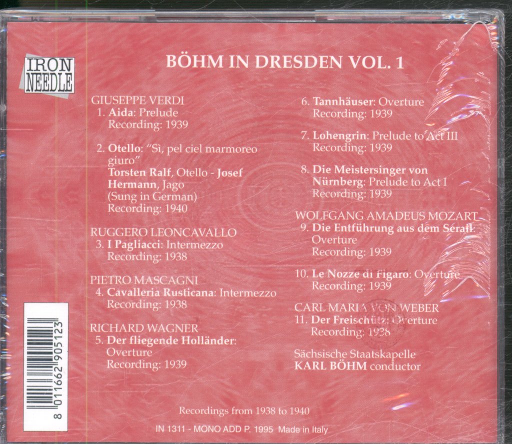 Karl Böhm - Böhm In Dresden Vol. 1 - Cd