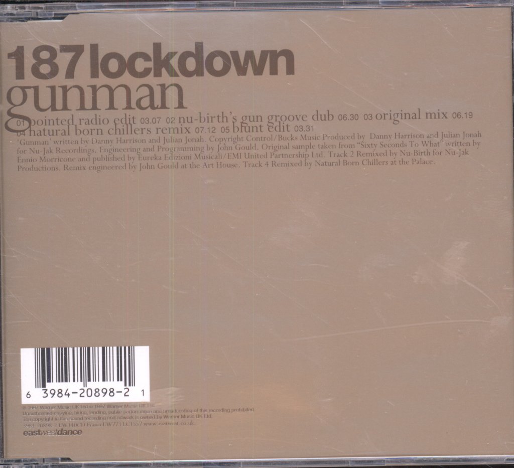 187 Lockdown - Gunman - Cd