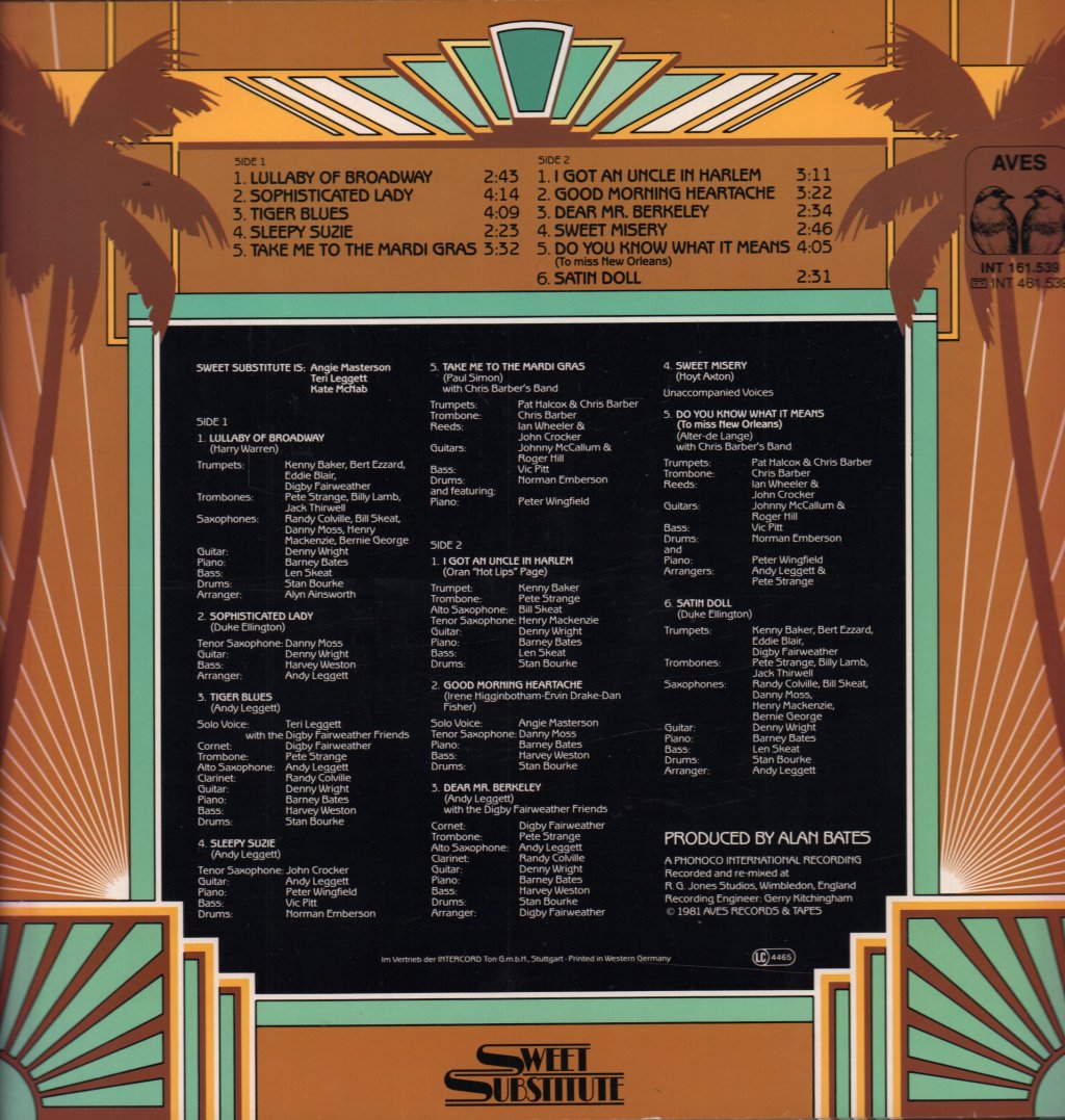 Sweet Substitute - Sweet Substitute - Lp