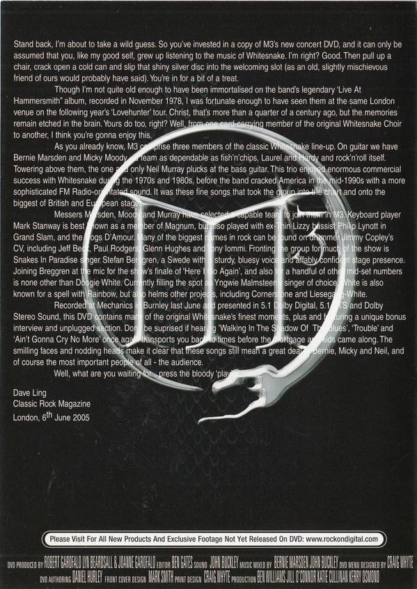m3 (bernie marsden micky moody neil murray) - Rough An' Ready - Dvd