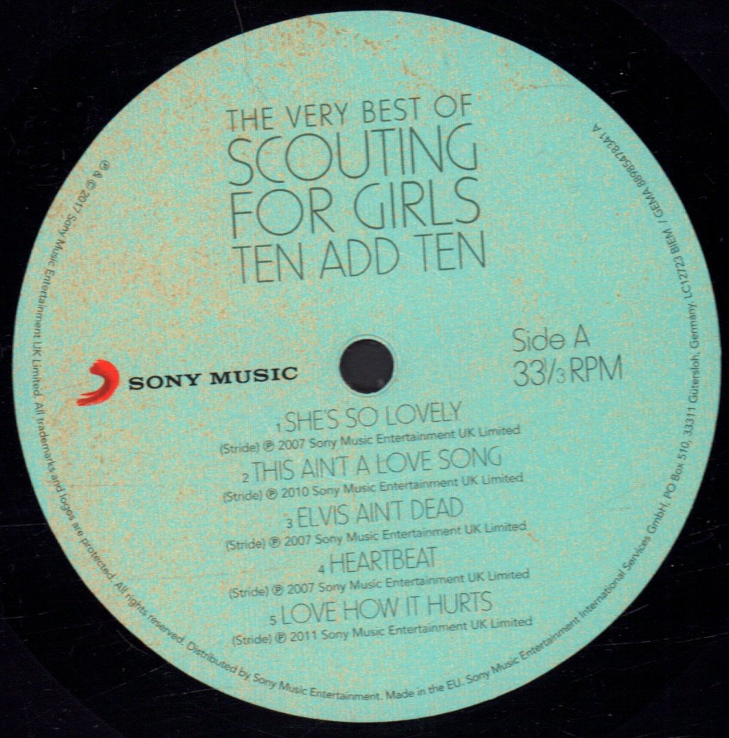 Scouting For Girls - Ten Add Ten The Very Best Of Scouting For Girls - Double Lp