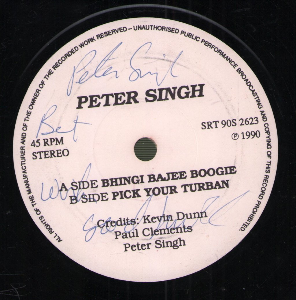 Peter Singh - Bhindi Bhaji Boogie - 7 Inch