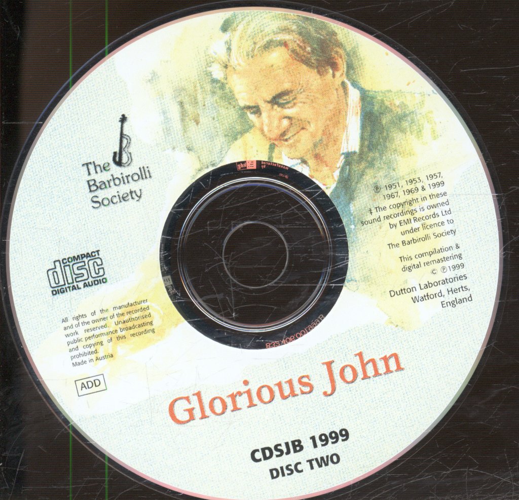 Sir John Barbirolli - Glorious John - Double Cd