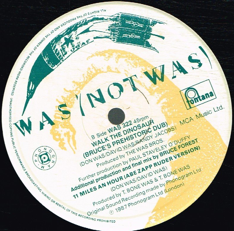 Was Not Was - Walk The Dinosaur - 12 Inch
