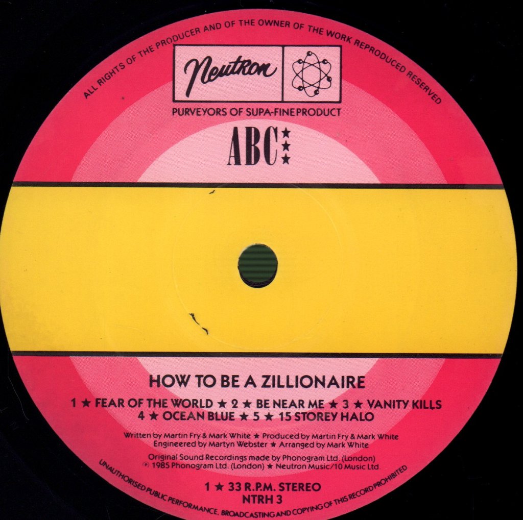 ABC - How To Be A Zillionaire! - Lp