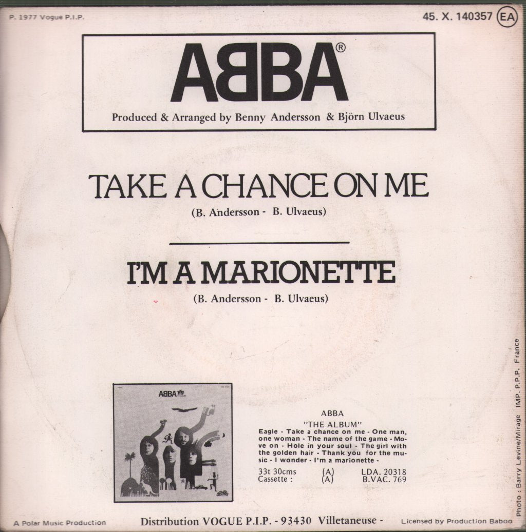 ABBA - Take A Chance On Me - 7 Inch