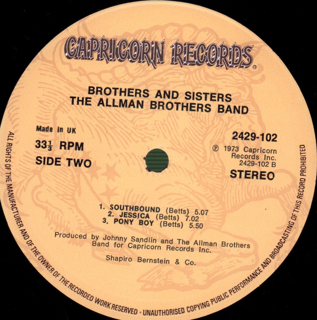 Allman Brothers Band - Brothers And Sisters - Lp