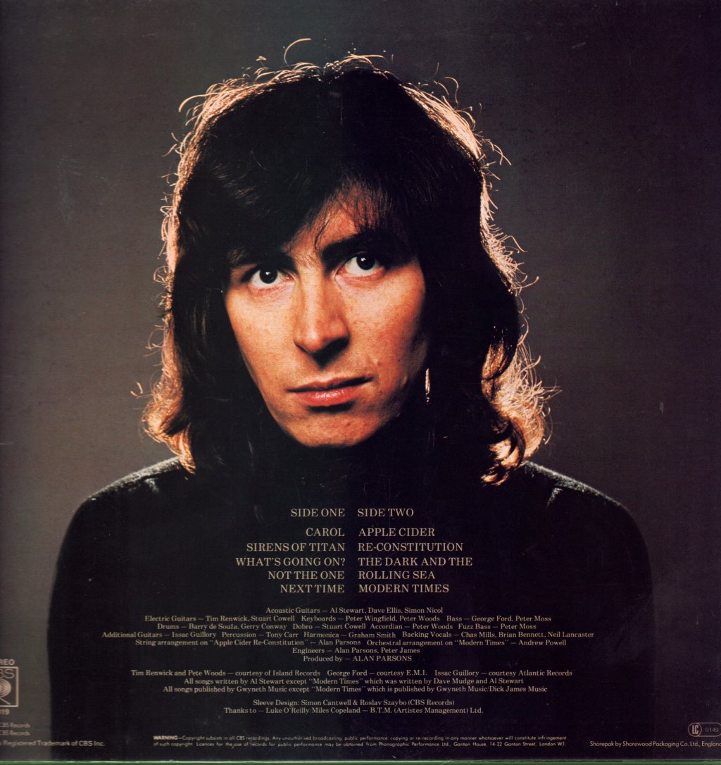 Al Stewart - Modern Times - Lp