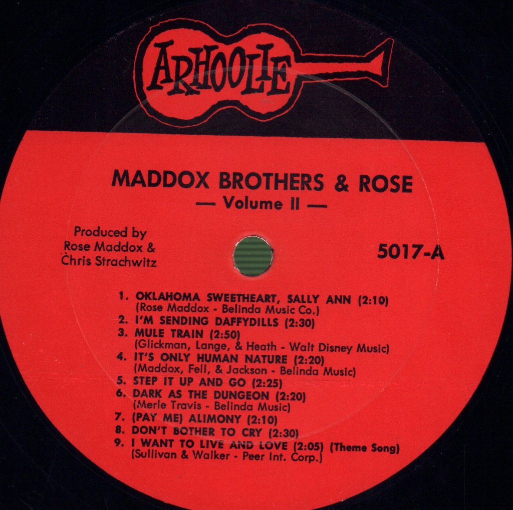 Maddox Brothers And Rose - 1946-1951 Volume 2 - Lp