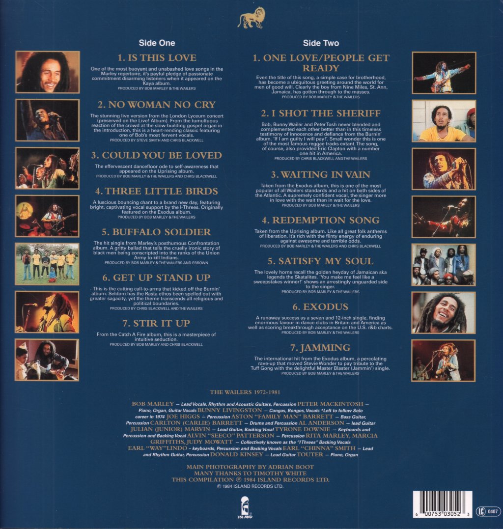 Bob Marley And The Wailers - Legend - Lp