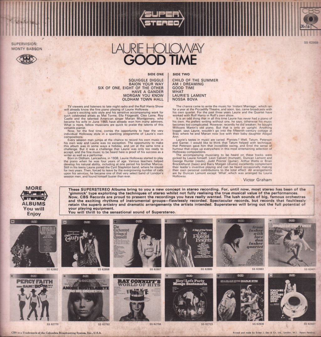 Laurie Holloway - Good Time - Lp
