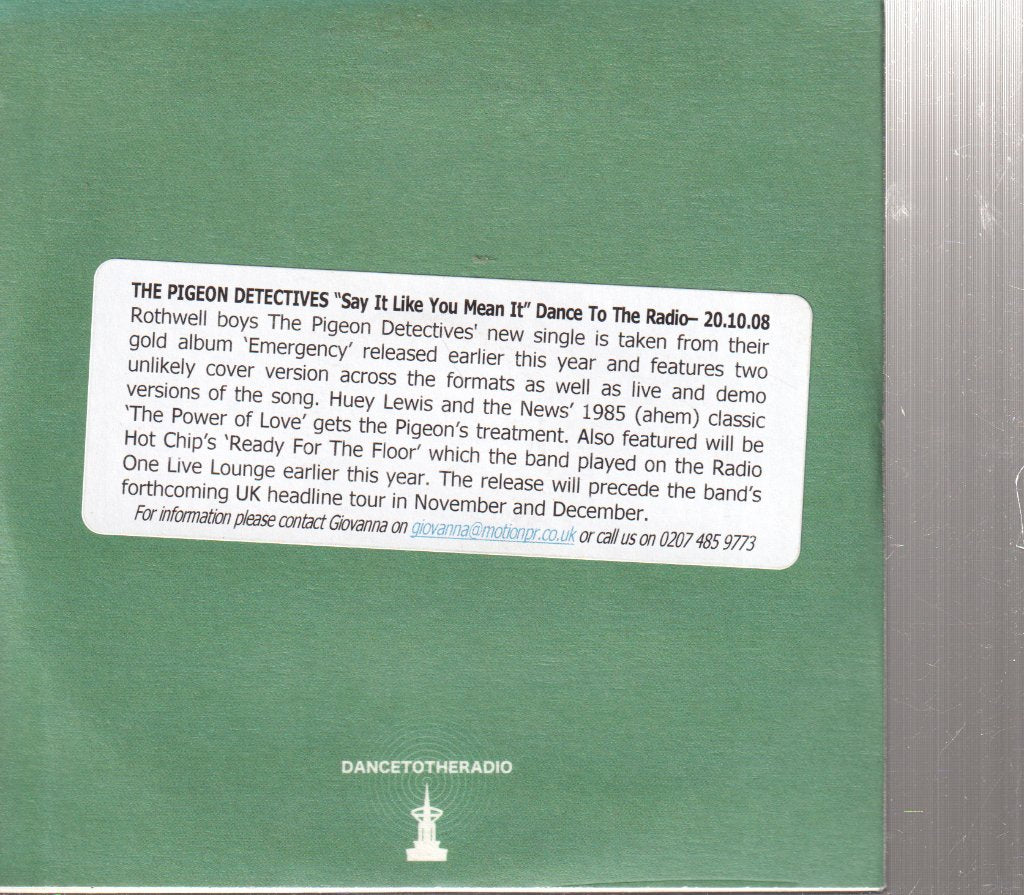 Pigeon Detectives - Say It Like You Mean It - Cd