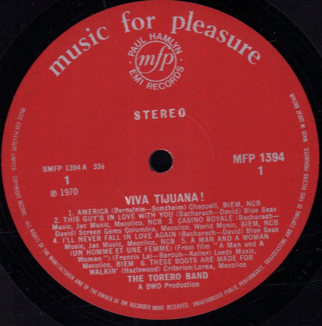 Torero Band - Viva Tijuana! - Lp
