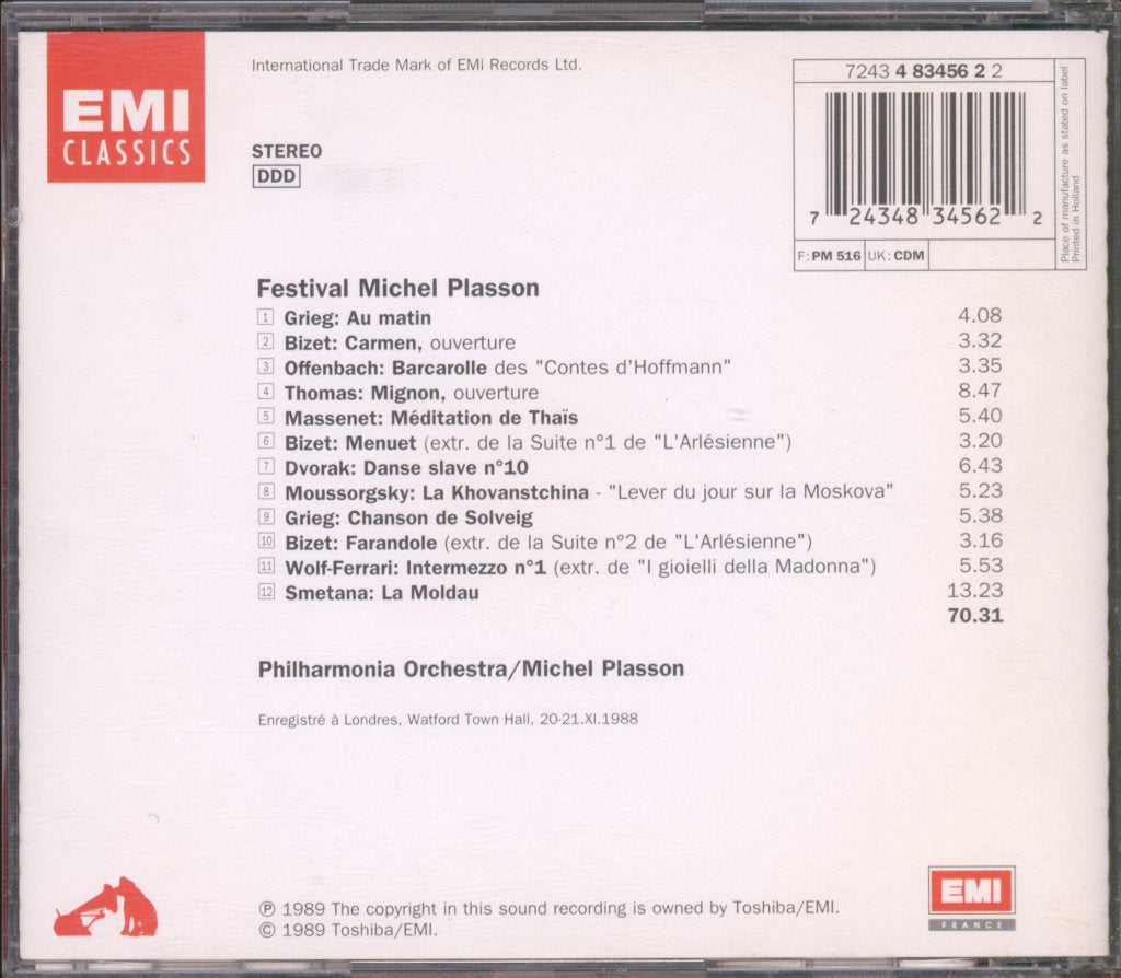 Philharmonia Orchestra, Michel Plasson - Festival Michel Plasson - Cd