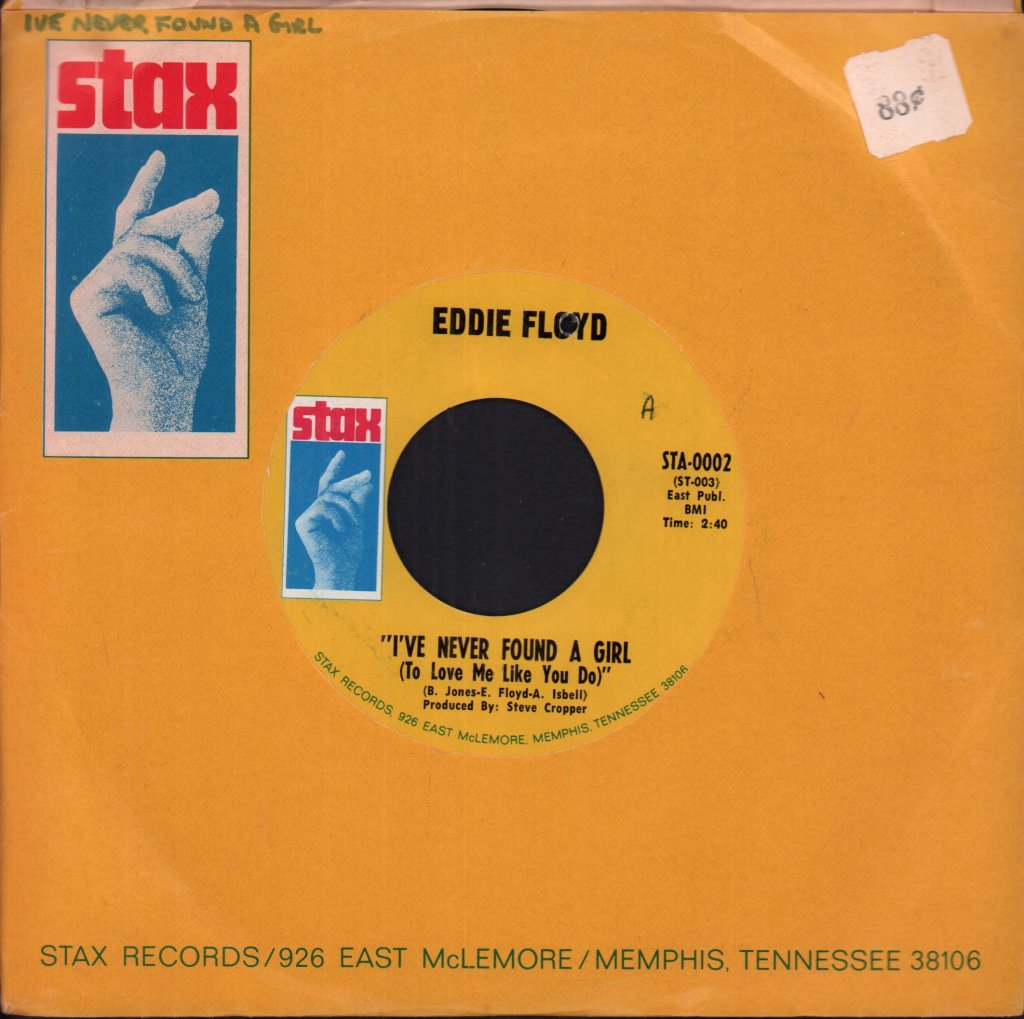 Eddie Floyd - I've Never Found A Girl - 7 Inch