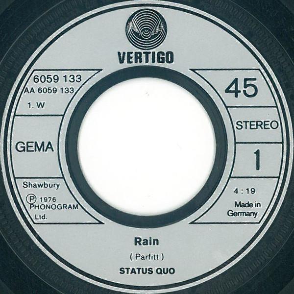Status Quo - Rain - 7 Inch