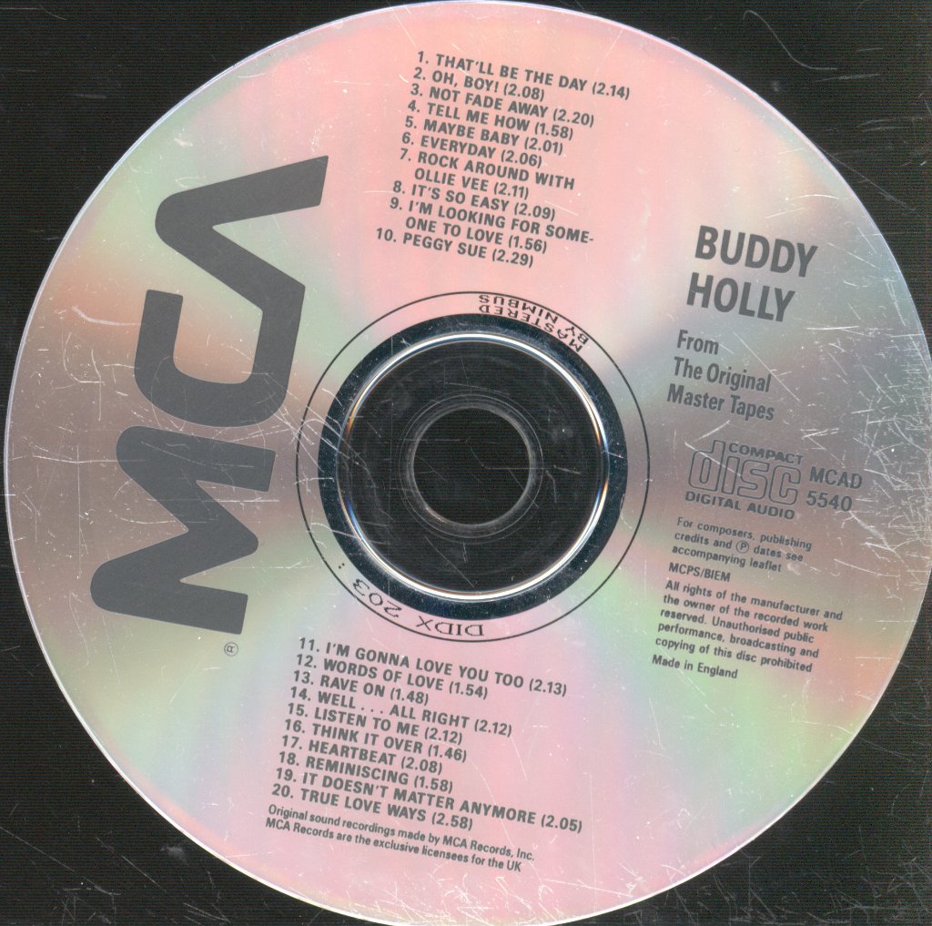 Buddy Holly - From The Original Master Tapes - Cd