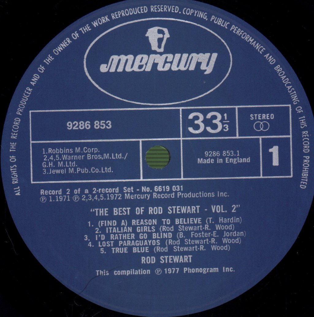 Rod Stewart - Best Of Vol 2 - Double Lp