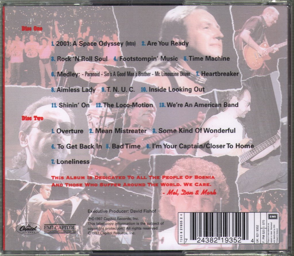 Grand Funk Railroad - Bosnia - Double Cd