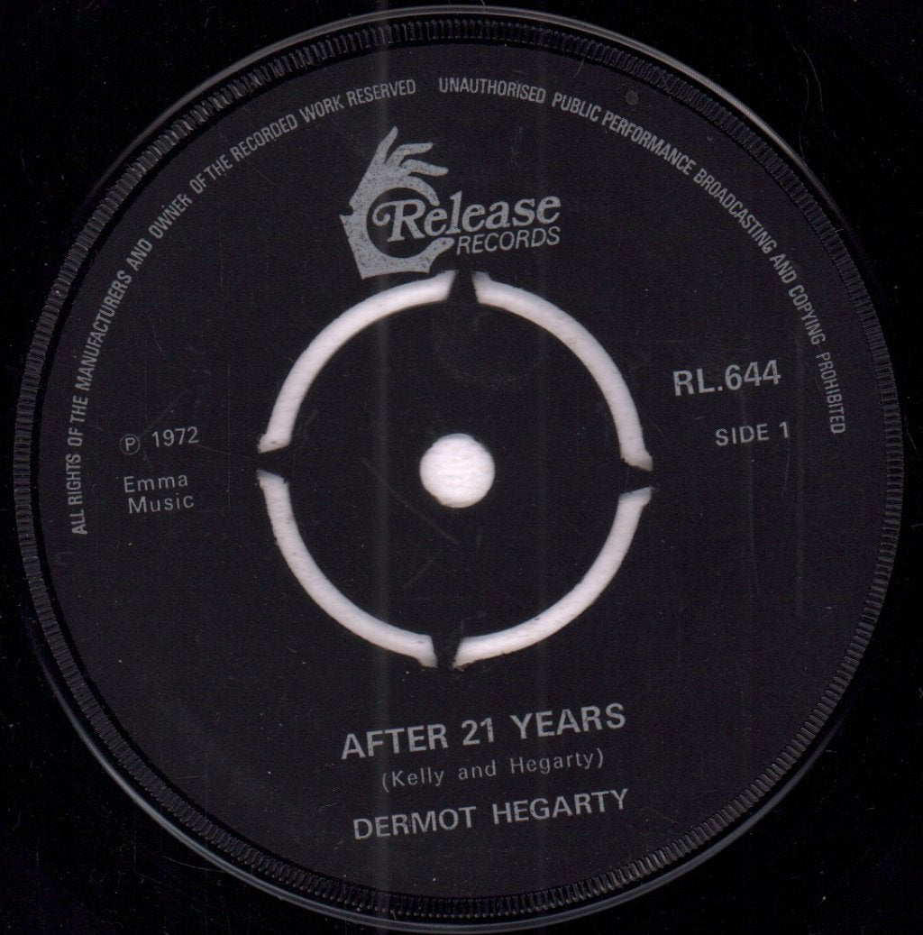Dermot Hegarty - After Twenty One Years - 7 Inch
