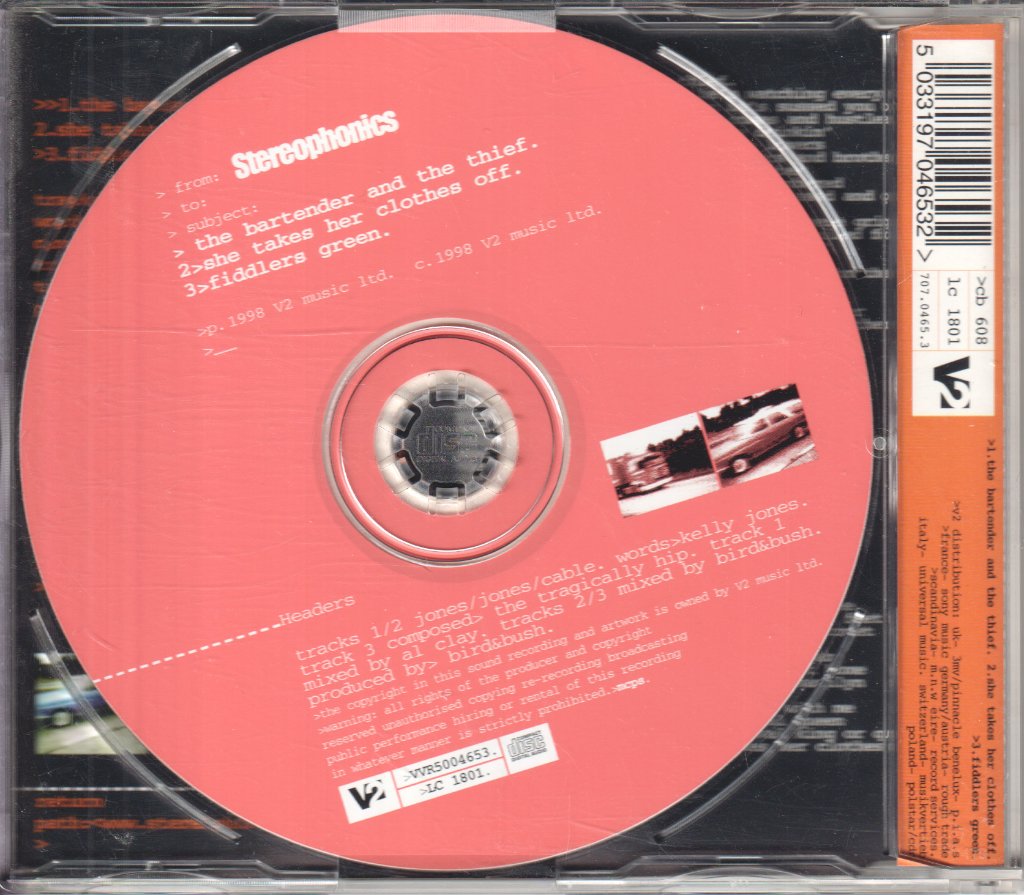 Stereophonics - Bartender And The Thief - Cd