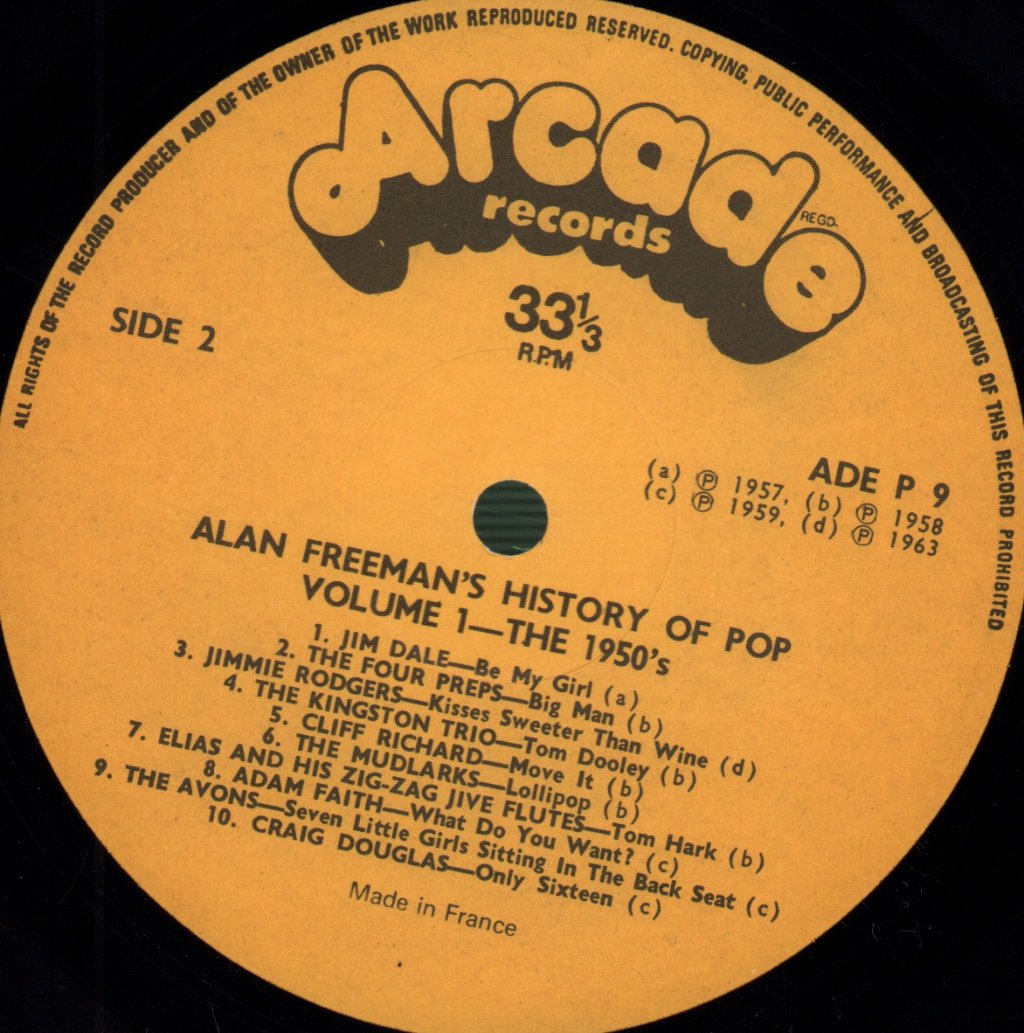 Various Artists - Alan Freeman's History Of Pop - Double Lp