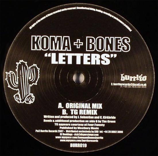 Koma & Bones - Letters - 12 Inch