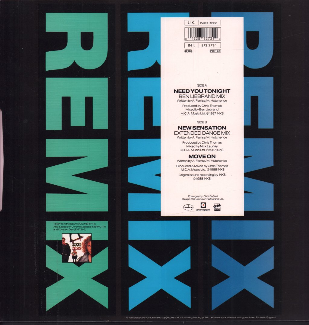 INXS - Need You Tonight - 12 Inch