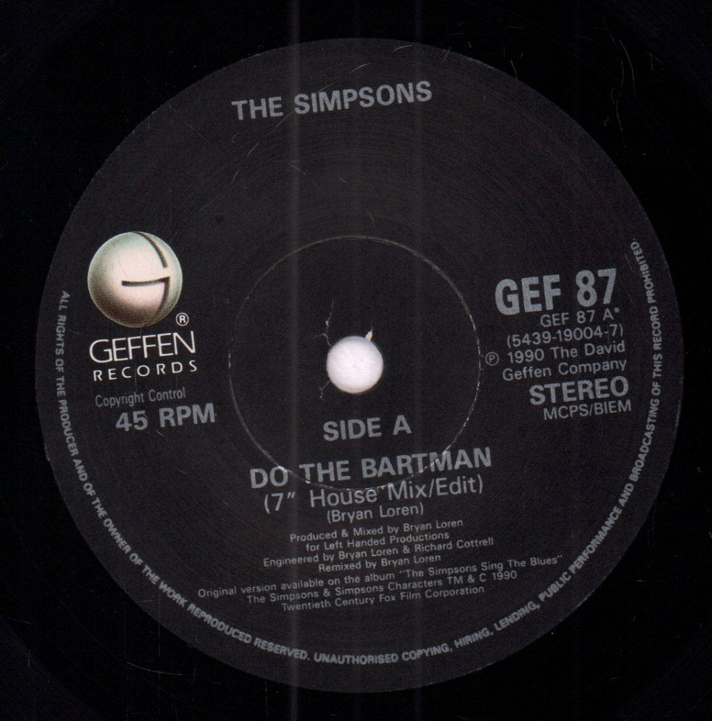 Simpsons - Do The Bartman - 7 Inch