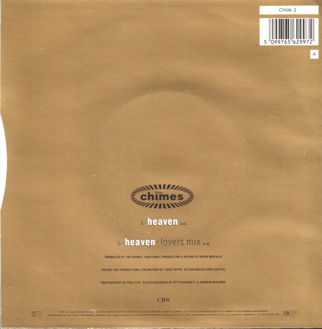Chimes (90'S Group) - Heaven - 7 Inch