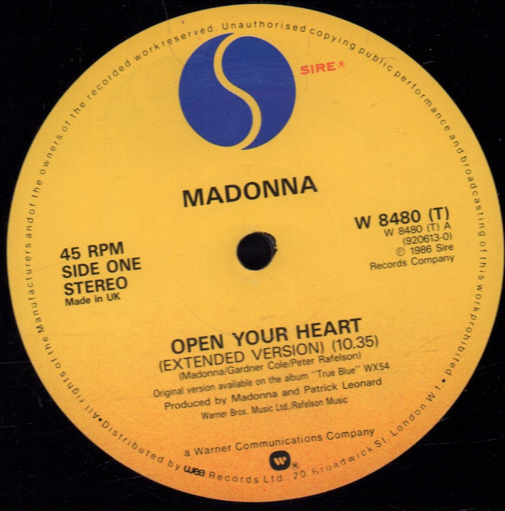 Madonna - Open Your Heart - 12 Inch