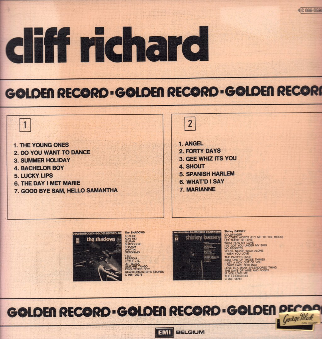 Cliff Richard - Golden Record - Lp