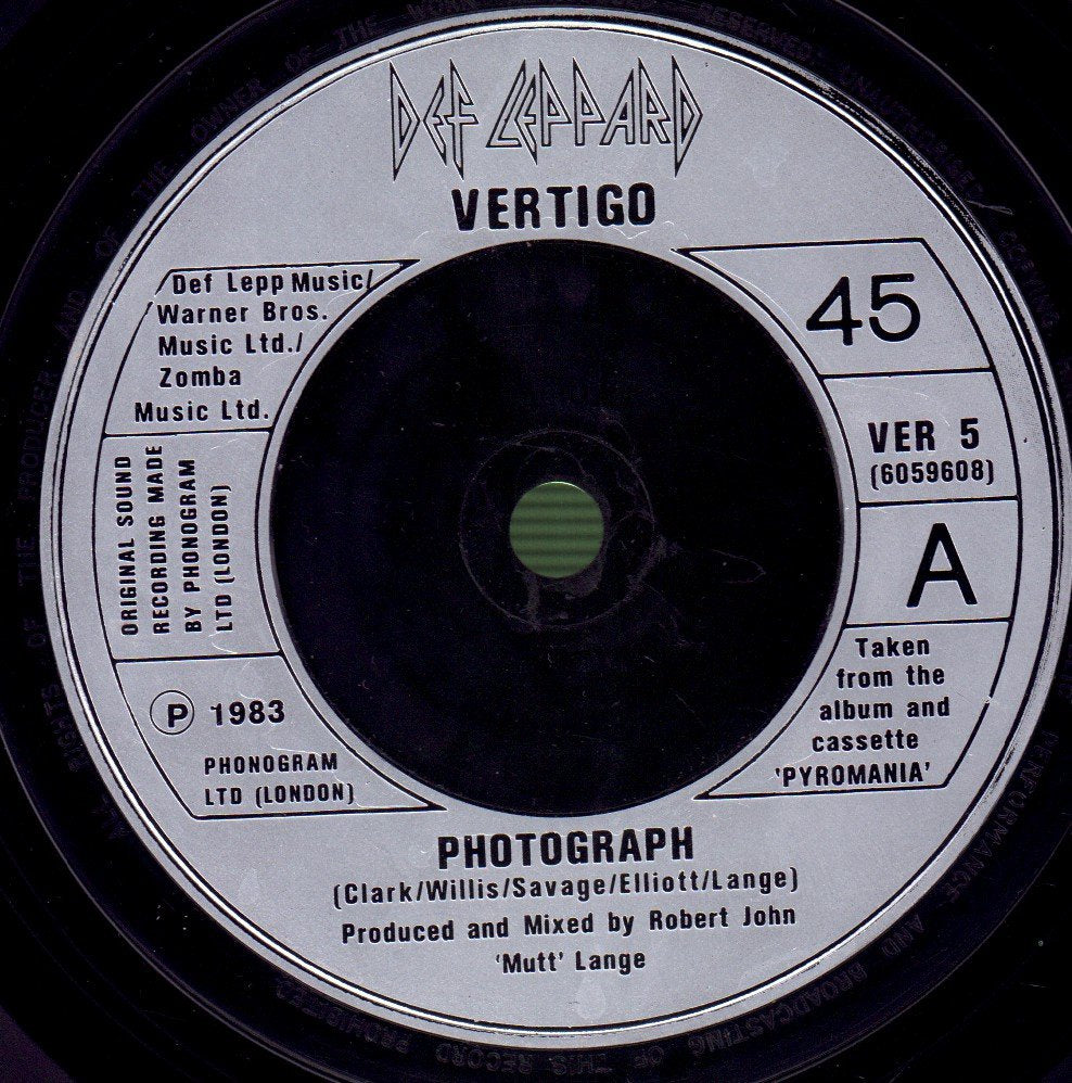 Def Leppard - Photograph - 7 Inch