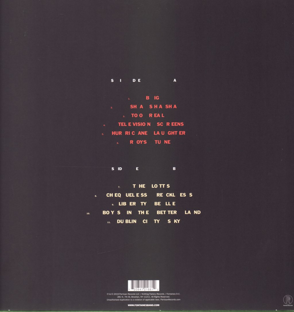 Fontaines D.C. - Dogrel - Lp