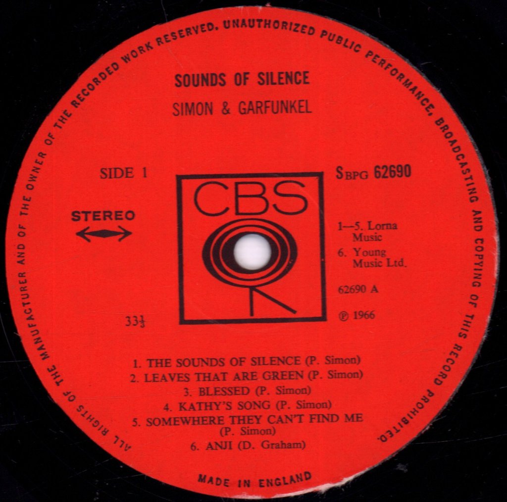Simon And Garfunkel - Sounds Of Silence - Lp