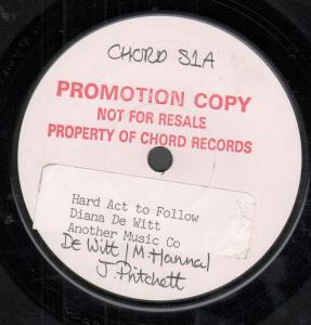 Diana De Witt - Hard Act To Follow - 7 Inch