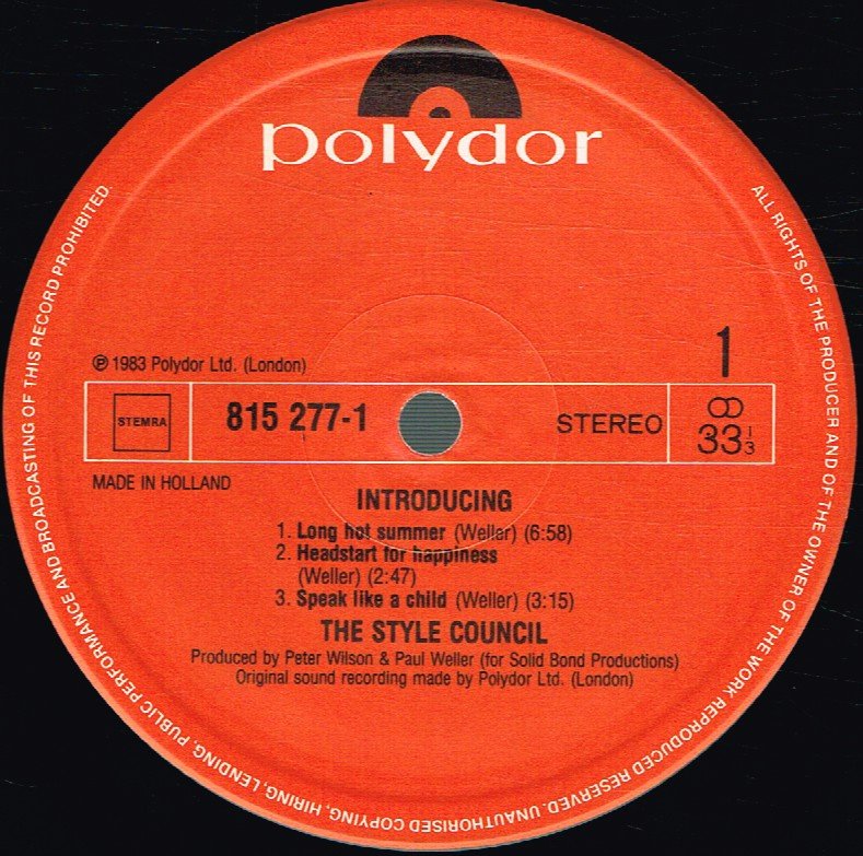 Style Council - Introducing - Lp