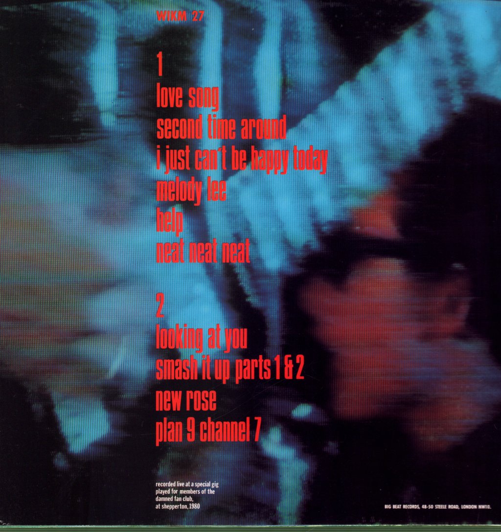 Damned - Live Shepperton 1980 - Lp