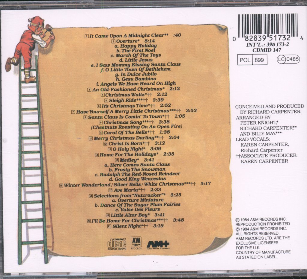 Carpenters - Christmas Portrait - Cd
