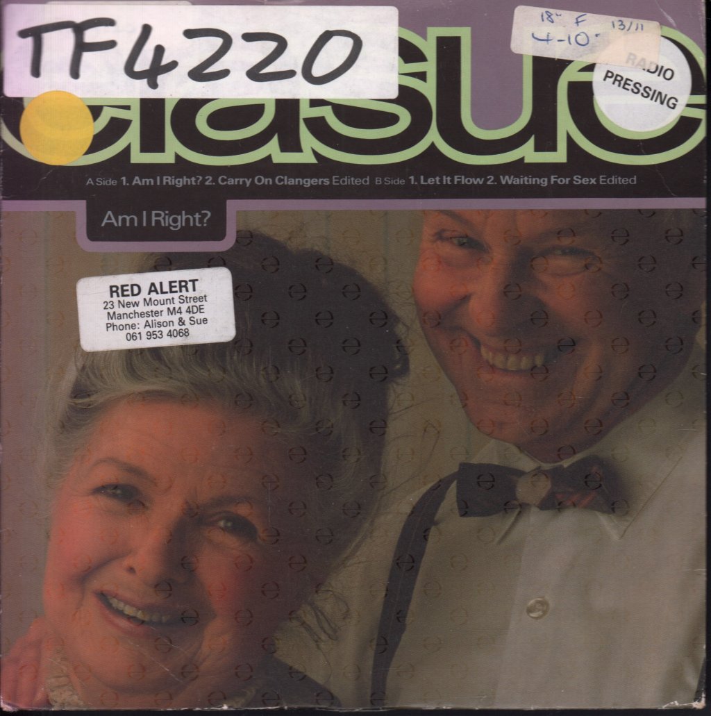 Erasure - Am I Right - 7 Inch