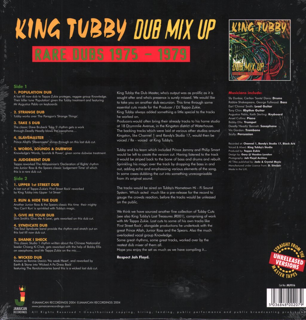 King Tubby - Dub Mix Up: Rare Dubs 1975 - 1979 - Lp